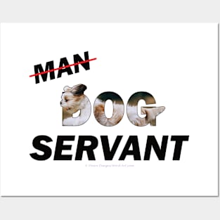 Man Dog Servant - Havanese dog oil painting word art Posters and Art